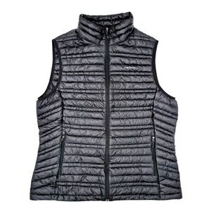 Patagonia Women's Down Sweater Vest Black Goose Down Size XL Lightweight Puffer